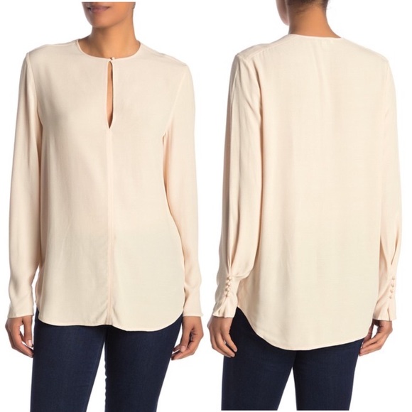 Equipment Tops - NEW Equipment Femme Raquel Key Hole Blouse
